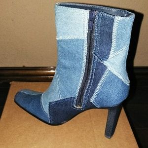 Jolie Victoria Shoes - Denim Boots Jolie Victoria Shoes - Denim Boots